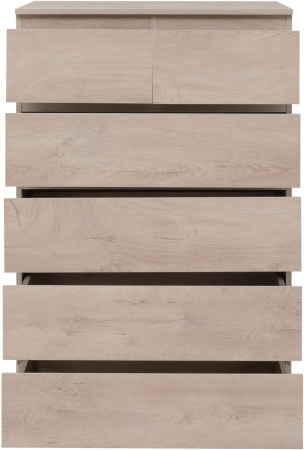 Фото комод aquanet сканди 80*48 см, дуб эдгрейн (6 ящиков)
