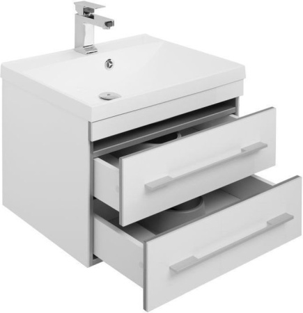 Фото комплект мебели aquanet верона new 58 белый (подвесной 2 ящика)