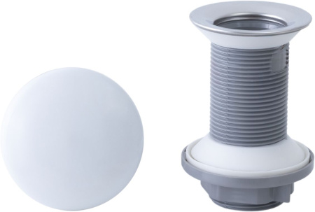 Фото донный клапан allen brau fantasy 5.11001.21 белый матовый