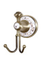 Фото крючок двойной boheme provanse 10806, бронза