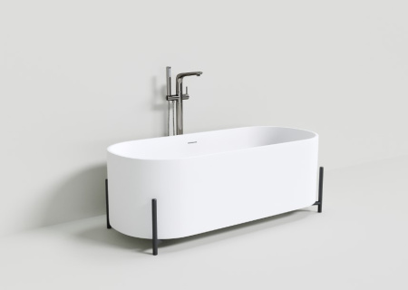 Фото ванна из искусственного камня ntbagno amiata nt303 160*70 см, белая