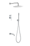 Фото душевая система с изливом boheme uno 464-2-cr, хром