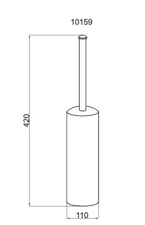 Фото ершик напольный boheme palazzo 10159, золото