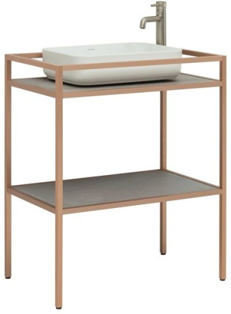 Фото консоль под раковину allen brau liberty 75 1.33002.60 медь браш