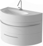 Фото тумба подвесная с раковиной de aqua эскалада 100 l белый