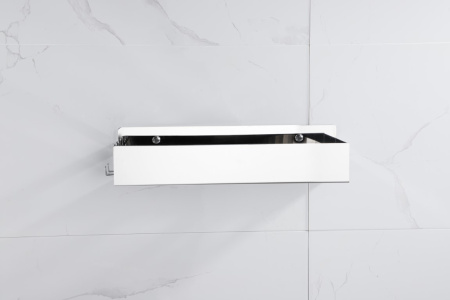 Фото полка подвесная 2 крючка boheme 10965-cr, хром