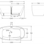 Фото акриловая ванна belbagno bb72-1500 150x76
