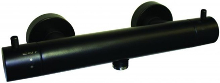 Фото смеситель для душа paffoni light liq168eno термостат, черный матовый