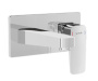 Фото смеситель для раковины встраиваемый в стену vitra root square a42738exp, хром