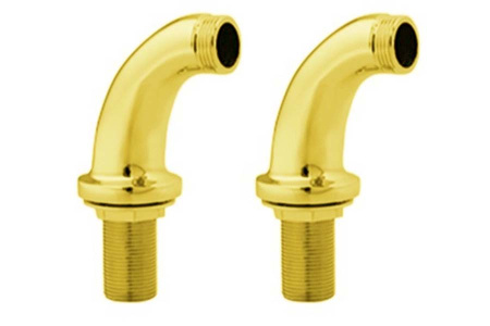 Фото уголки для смесителя на борт ванны boheme imperiale 617 (пара), золото