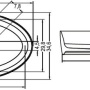 Фото раковина riho oval f70028 58x35