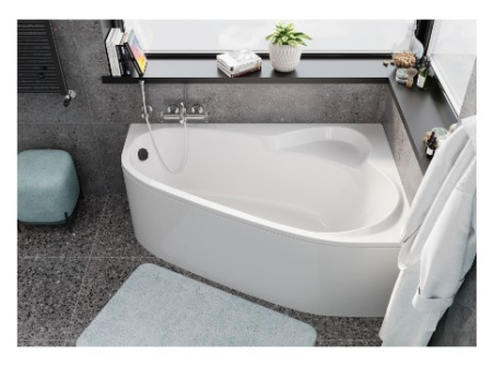 Фото акриловая ванна vagnerplast selena правая 160*105 см, белая