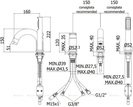 Фото смеситель на борт ванны paffoni joker jk040lcr, хром