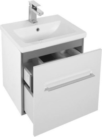 Фото тумба подвесная с раковиной aquanet порто 50 белый