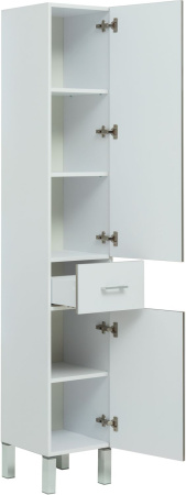 Фото пенал напольный aquanet верона 35 белый