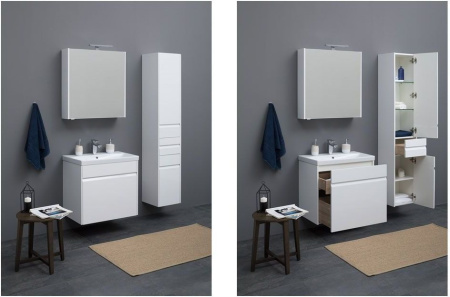 Фото пенал подвесной aquanet палермо 35 белый