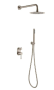 Фото душевая система boheme uno 464-nb, никель брашированный