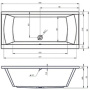 Фото акриловая ванна riho julia ba69 190x90