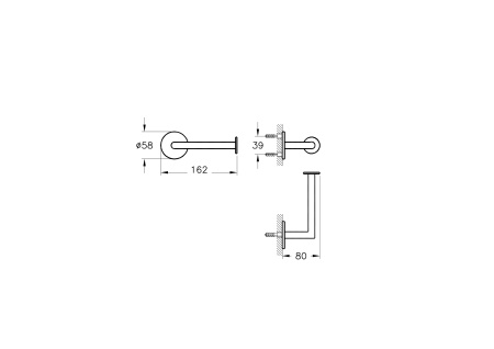 Фото бумагодержатель vitra origin a4488726, медь