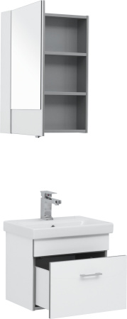 Фото комплект мебели aquanet верона 50 (moduo slim) белый