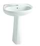 Фото раковина с пьедесталом vitra normus 9600b003-7650 55 см, белая