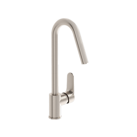 Фото смеситель для кухни vitra root round a4274234exp, никель