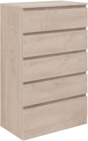 Фото комод aquanet сканди 70*40 см, дуб эдгрейн (5 ящиков)