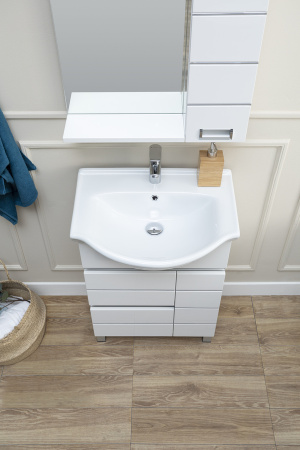 Фото комплект мебели aquanet доминика 60 белый