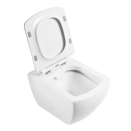 Фото унитаз подвесной безободковый belbagno carina bb514chr, белый