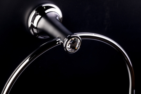 Фото кольцо для полотенца boheme puro 10705, хром