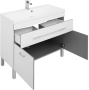 Фото комплект мебели aquanet верона new 100 белый (напольный 1 ящик 2 дверцы)