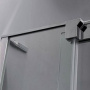 Фото душевой уголок cezares slider прозрачное / хром 70х80