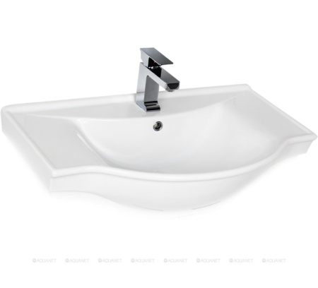 Фото раковина для тумбы aquanet аква 80 см, белая
