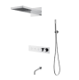 Фото душевая система с изливом boheme fusion термостат 131-2-cr, хром