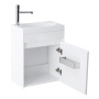 Фото тумба подвесная belbagno pietra mini 46-r bianco lucido