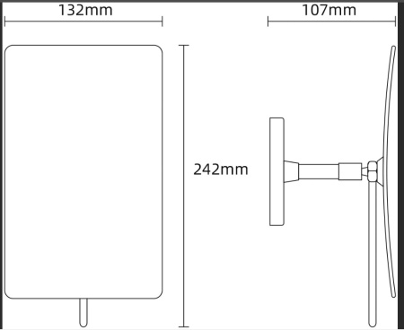 Фото зеркало настенное boheme 506-cr, хром