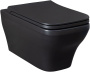 Фото унитаз подвесной безободковый allen brau infinity 4.21011.31, черный матовый