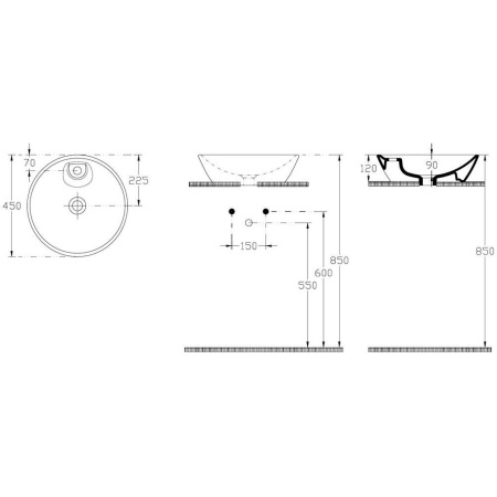 Фото раковина накладная allen brau fantasy 45 4.11018.20, белая Фото раковина накладная allen brau fantasy 45 4.11018.20, белая