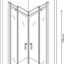 Фото душевой уголок berges wasserhaus melita 061023 прозрачное стекло  / хром 80х80