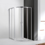 Фото душевой угол cezares molveno-rh-2-120/100-p-cr 120*100*195 см, стекло матовое