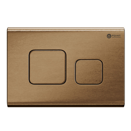 Фото клавиша смыва для инсталляции point афина, бронза брашированная, pn44041bb