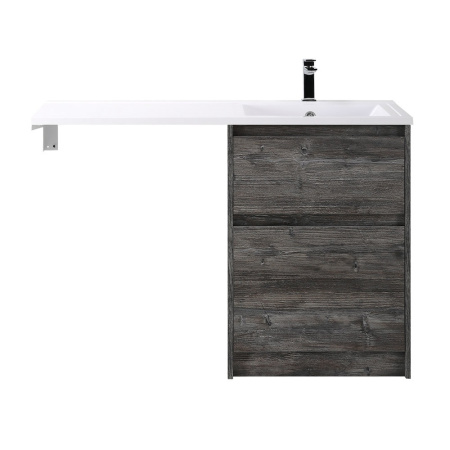 Фото тумба напольная belbagno kraft-lvd-58/120-r pino pasadena, раковина белая