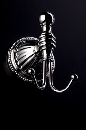 Фото крючок двойной boheme hermitage 10385, chrome