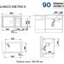 Фото мойка кухонная blanco metra 9 513273 антрацит