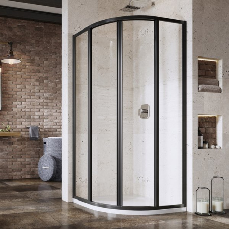 Фото душевой угол ravak supernova skcp4-80 3114o302z1 80*80*195 см, профиль черный /стекло прозрачное