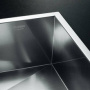 Фото мойка кухонная blanco zerox 500 if 521588 нержавеющая сталь, зеркальная полировка