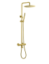 Фото душевая колонна boheme uno термостат 468-t-mg, матовое золото