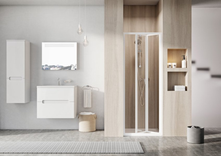 Фото душевая дверь ravak supernova sdz2-70 см 01v101o2zg белый профиль, матовое стекло