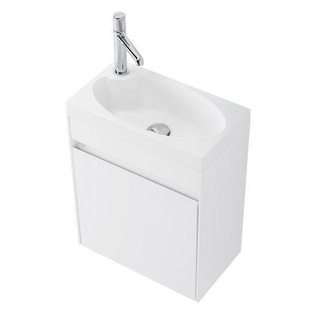 Фото тумба подвесная belbagno pietra mini 46-r bianco lucido