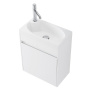 Фото тумба подвесная belbagno pietra mini 46-r bianco lucido